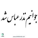 شابلون"جوانیم نذر عباس شد"