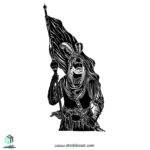 وکتور چهره حضرت عباس