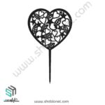 طرح لیزری تاپر کیک ولنتاین