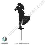 طرح لیزری تاپر کیک عروسی