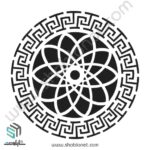 وکتور طرح دایره‌ای اسلیمی