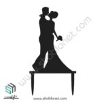 طرح لیزری تاپر کیک عروسی