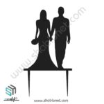 طرح لیزری تاپر کیک عروسی