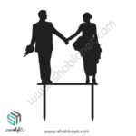 طرح لیزری تاپر کیک عروسی