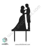 طرح لیزری تاپر کیک عروسی