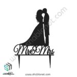 طرح لیزری تاپر کیک عروسی