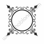 طرح وکتوری قاب