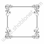 طرح وکتوری قاب