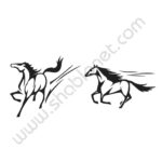 وکتور اسب دونده